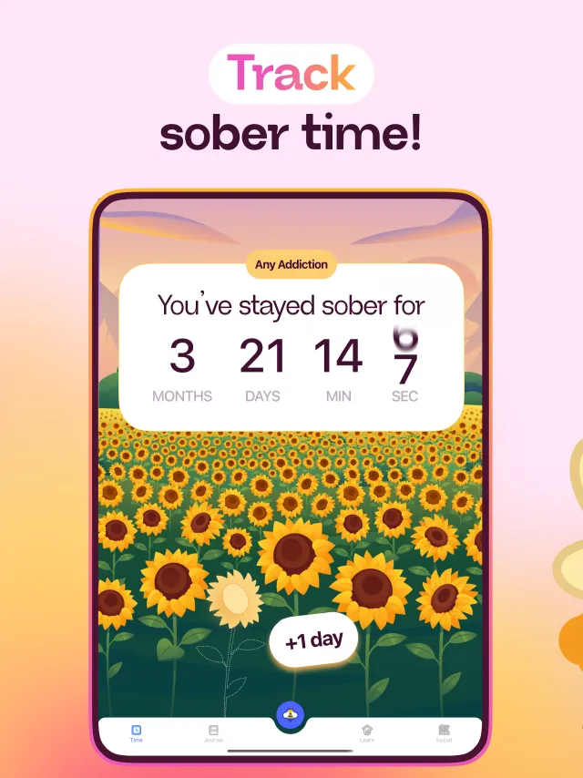 Sober Day Counter - Sunflower - Screen 7