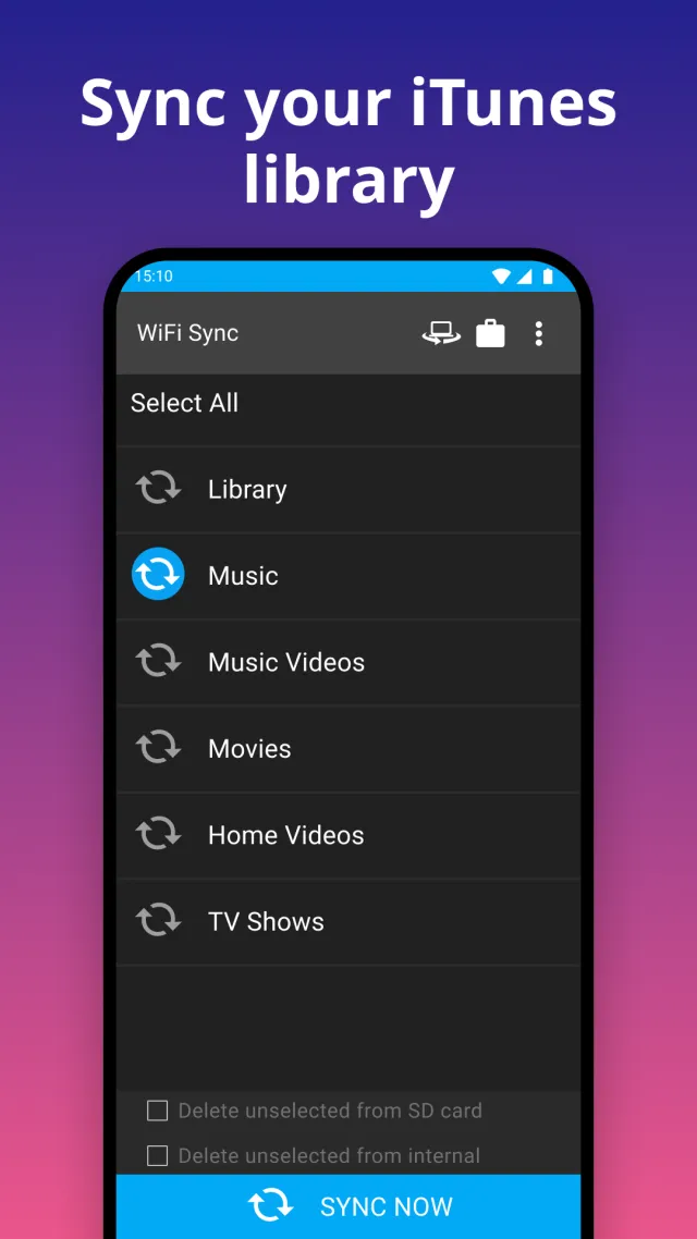 iSyncr: iTunes to Android - Screen 4