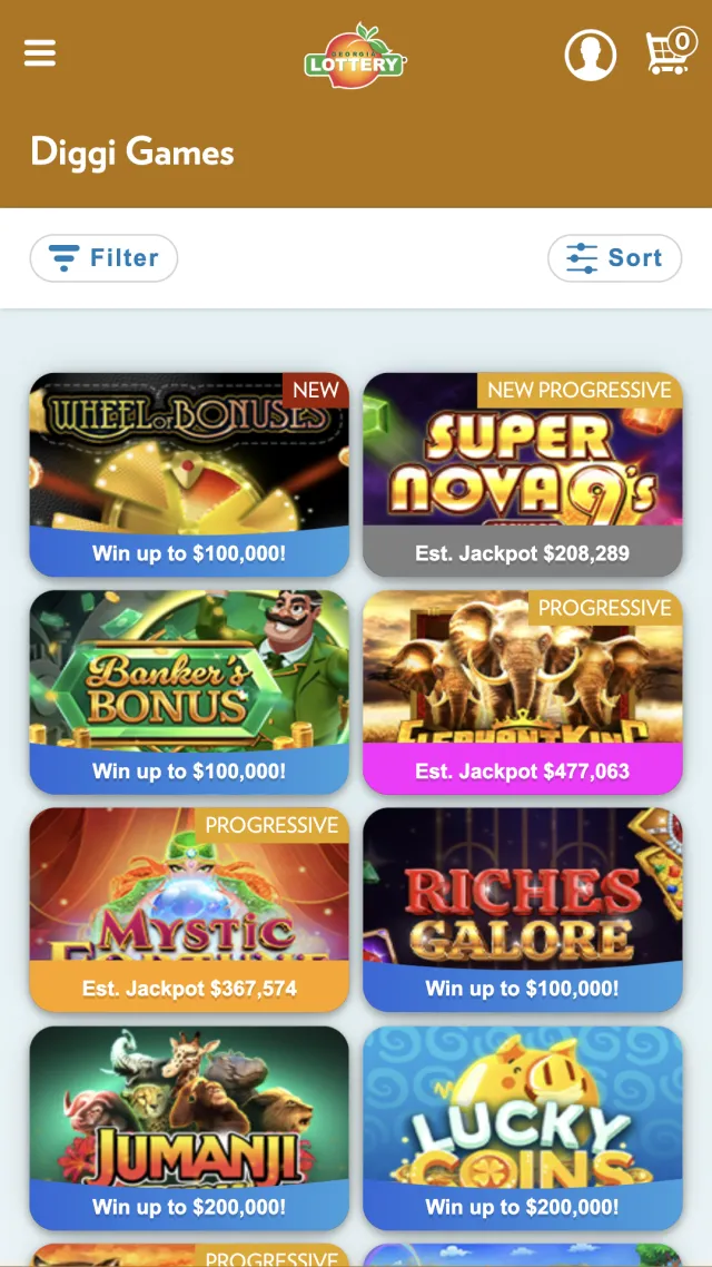 Georgia Lottery Official App - Screen 4