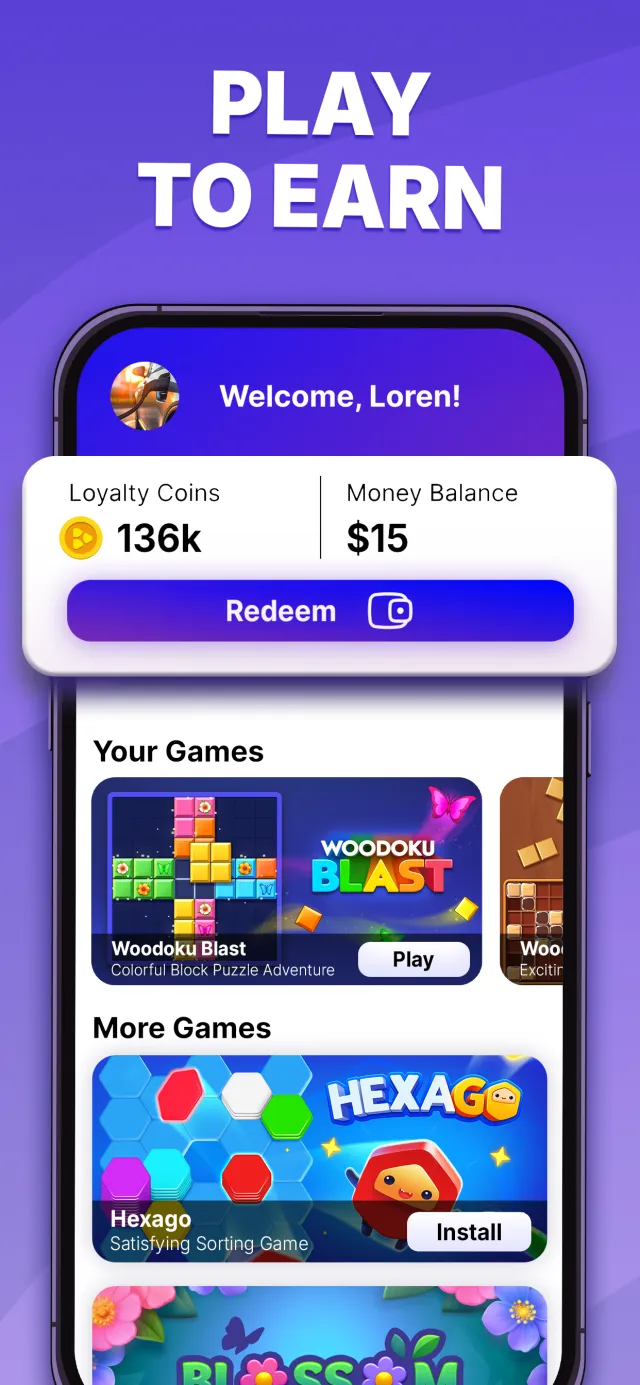 PuzzlePlay: Games & Rewards - Screen 1
