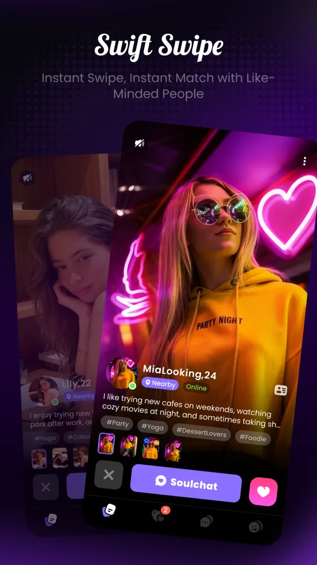 LocalSoul:Chat&Date - Screen 1