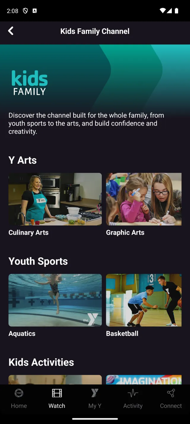 YMCA360 - Screen 6