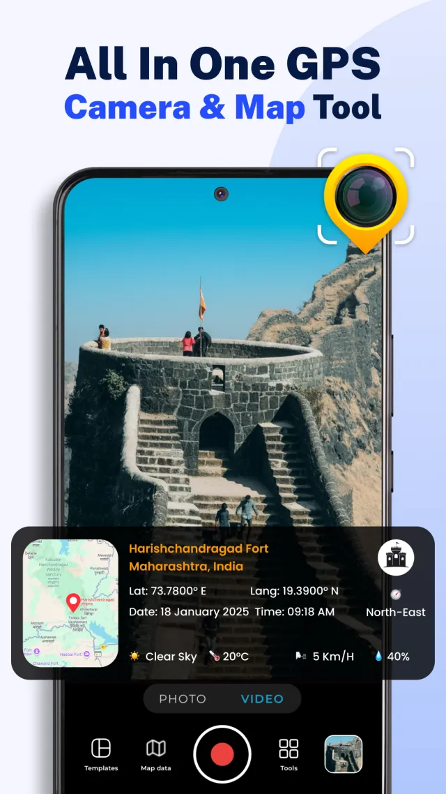 GPS Camera - Track GPS & Maps - Screen 1