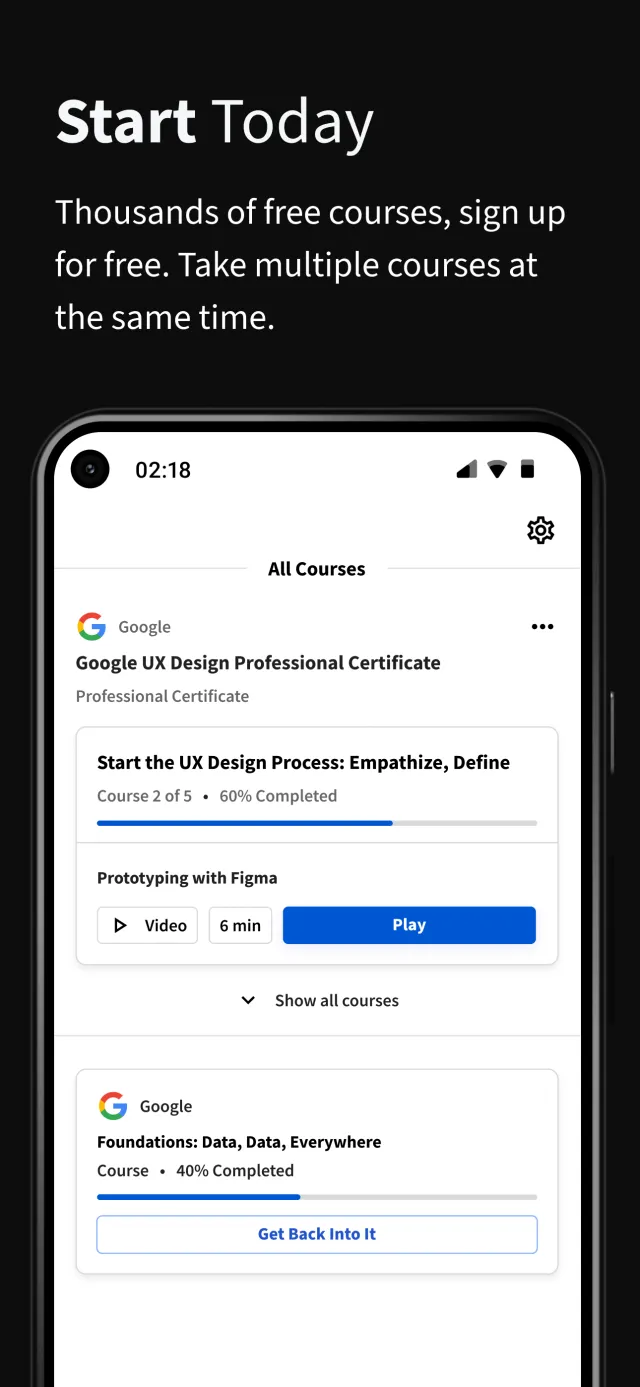 Coursera: Grow your career - Screen 5