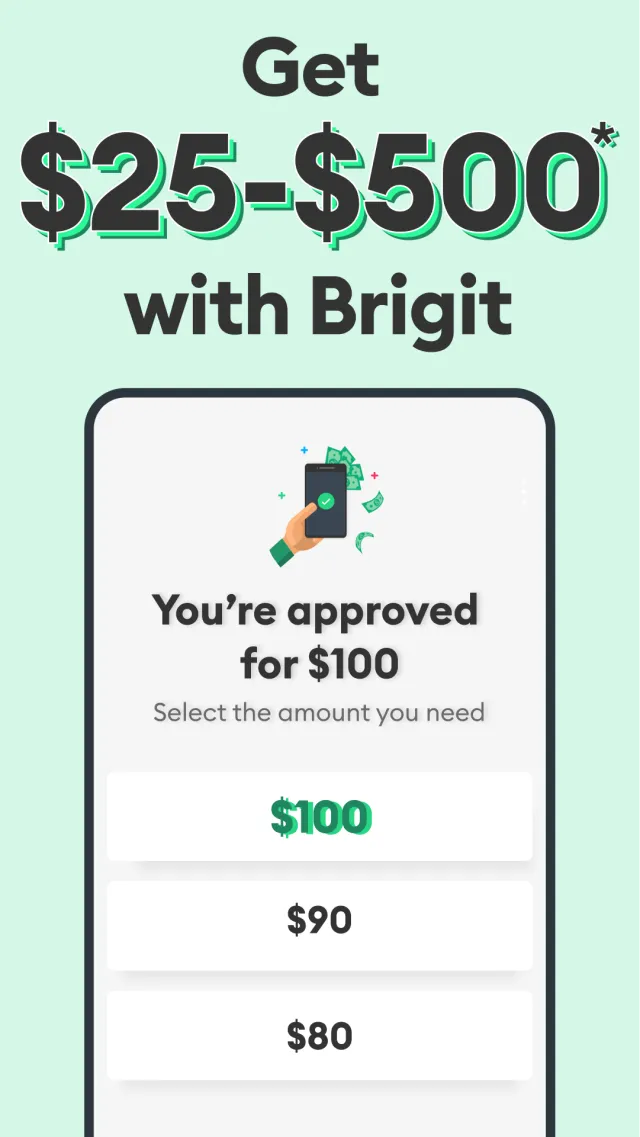 Brigit: Cash Advance & Credit - Screen 1