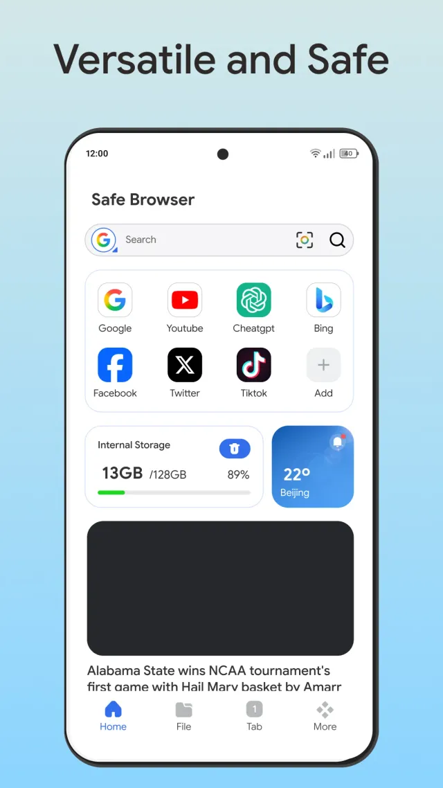 SafeBrowser - Secure & Private - Screen 1