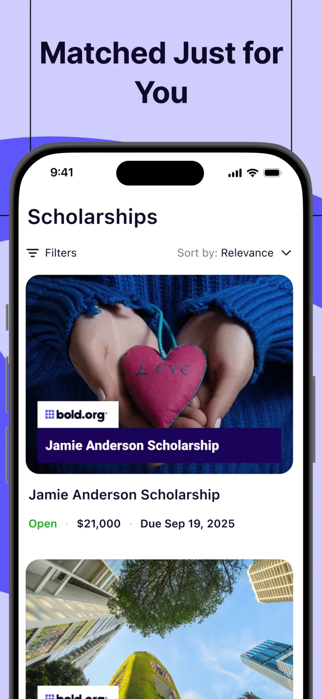 Bold.org: Scholarships - Screen 2