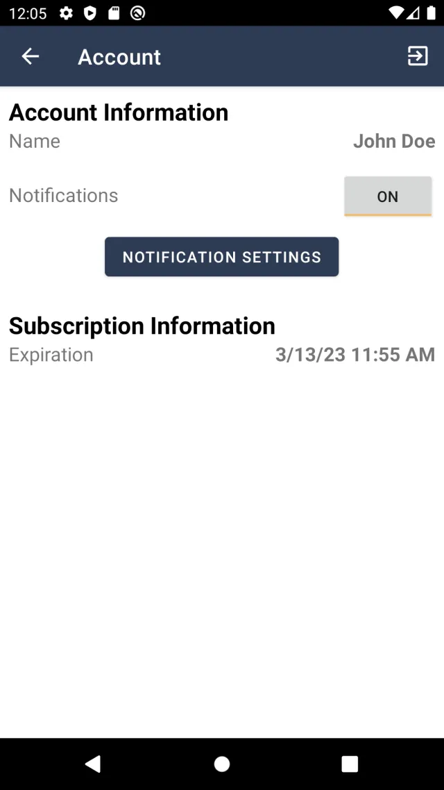 CorrLinks - Screen 5