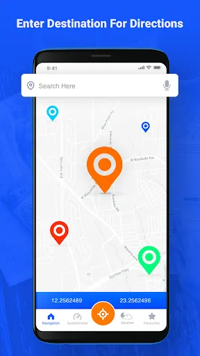 Voice GPS & Driving Directions - Screen 1