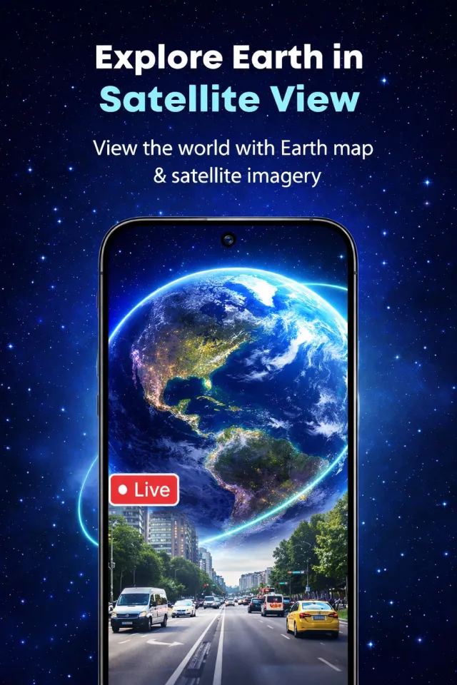 Live Earth Map Satellite View - Screen 2
