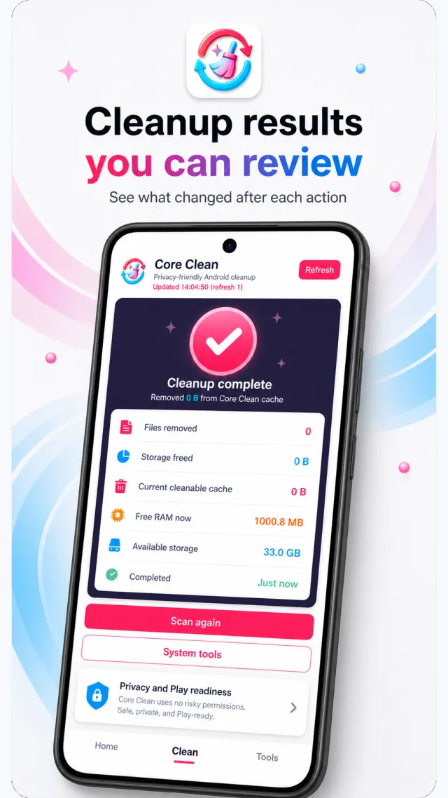 Core Clean - Screen 5
