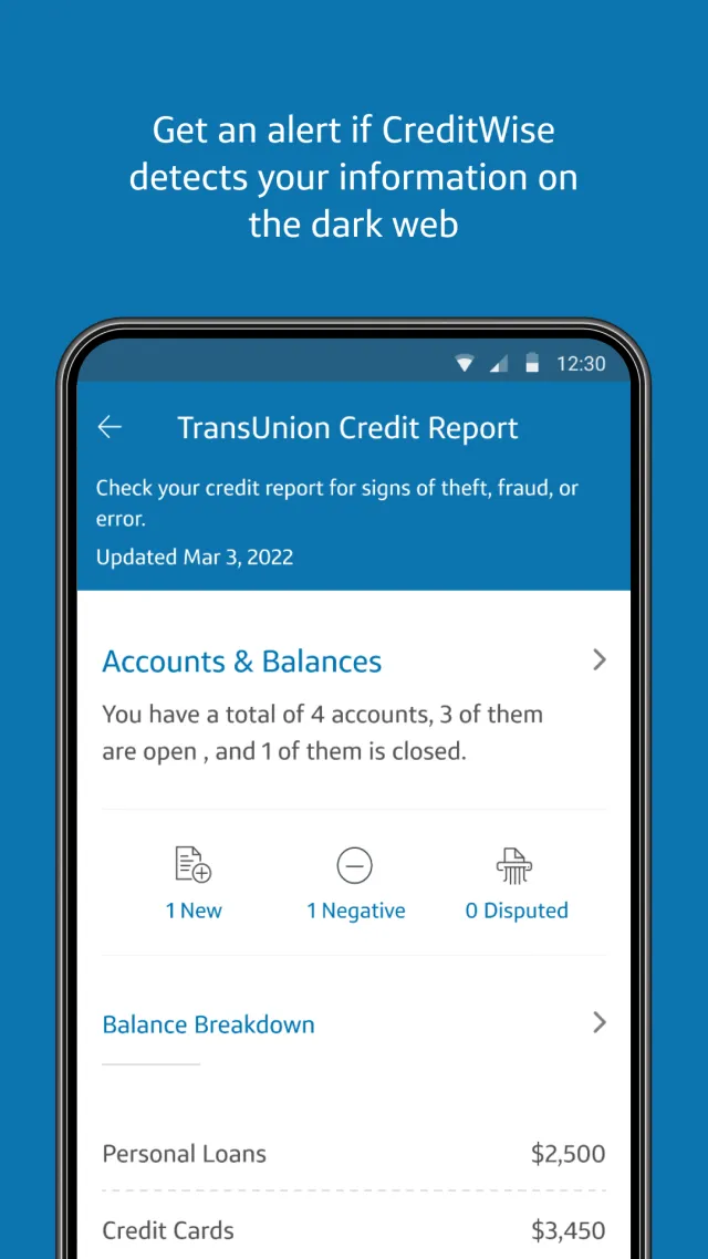 CreditWise from Capital One - Screen 2