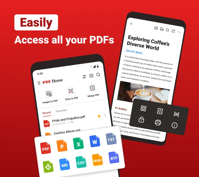 PDF Home - Reader & Editor - Screen 1