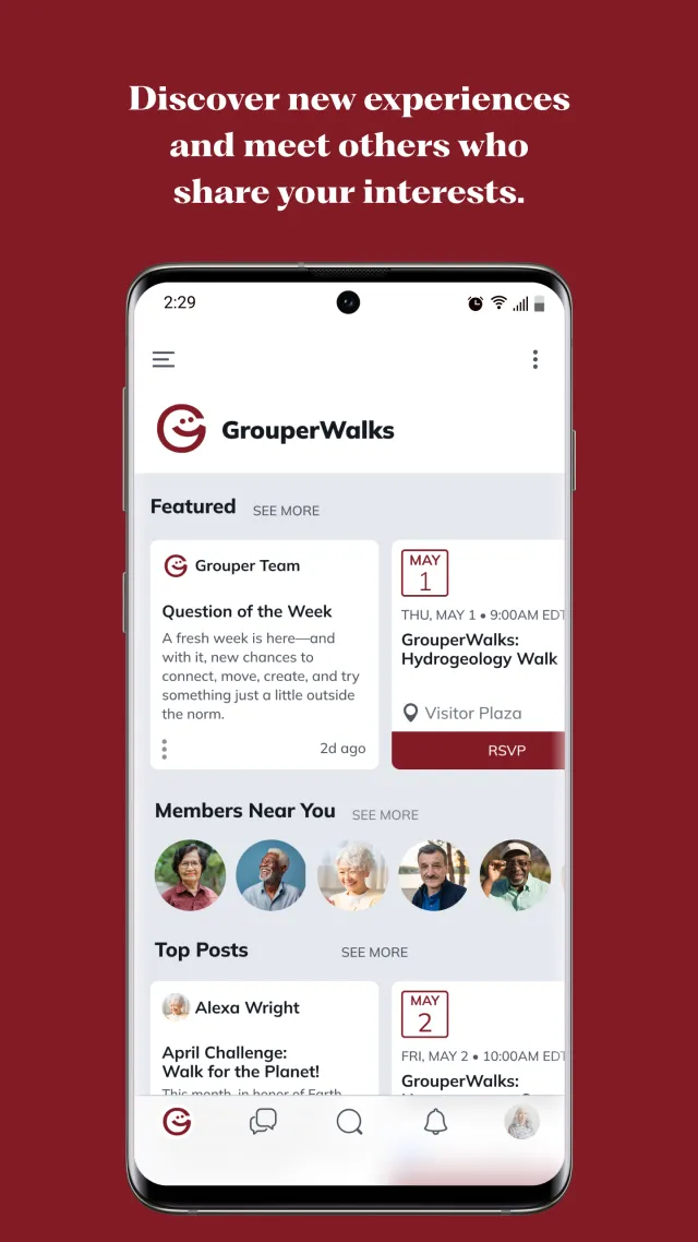 Grouper Community - Screen 2