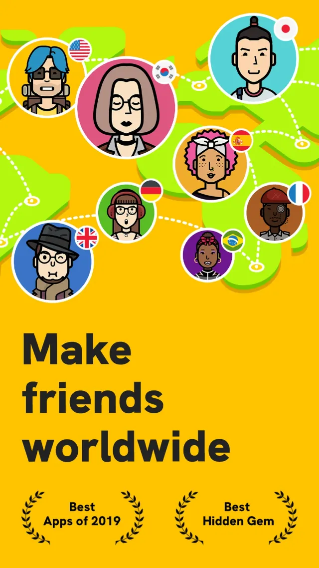 Slowly: Make Global Friends - Screen 1