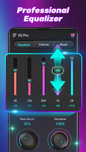 EQ Pro - Equalizer & Volume - Screen 1