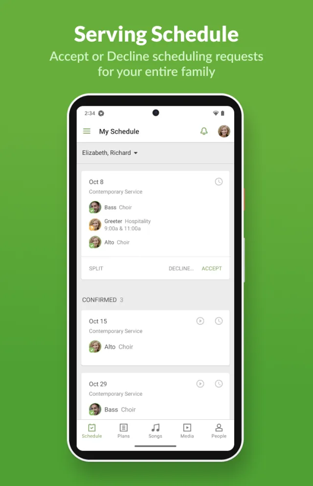Planning Center Services - Screen 1