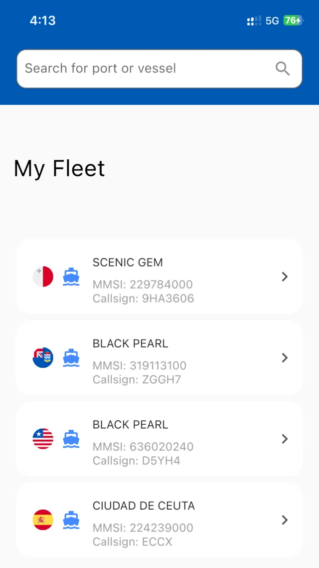 Vessel Tracking - Ship Radar - Screen 3
