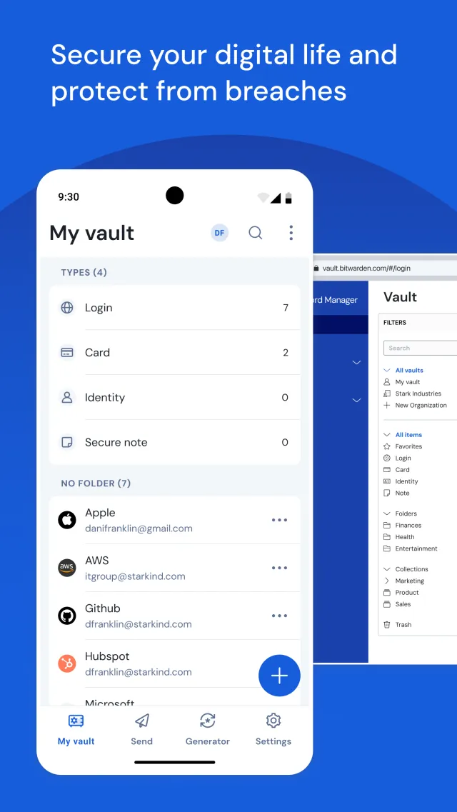 Bitwarden Password Manager - Screen 1
