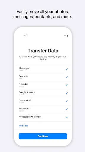 Move to iOS - Screen 1