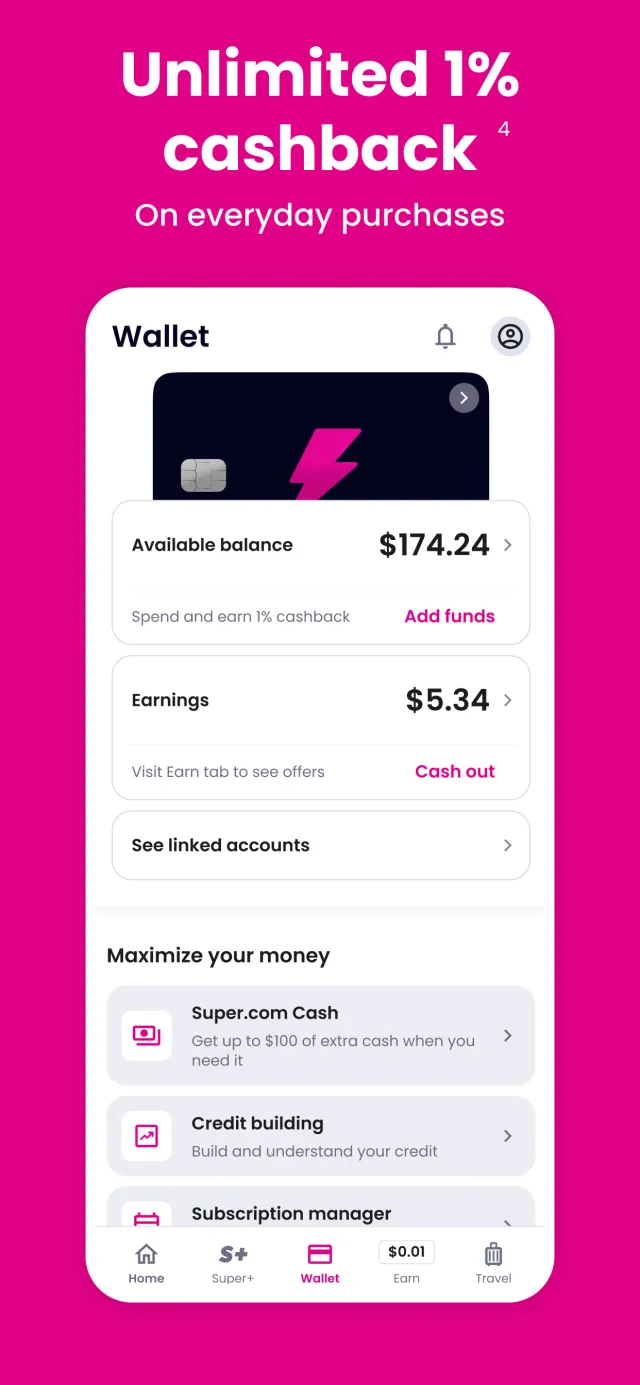 Super.com-Cash Advance, Travel - Screen 6
