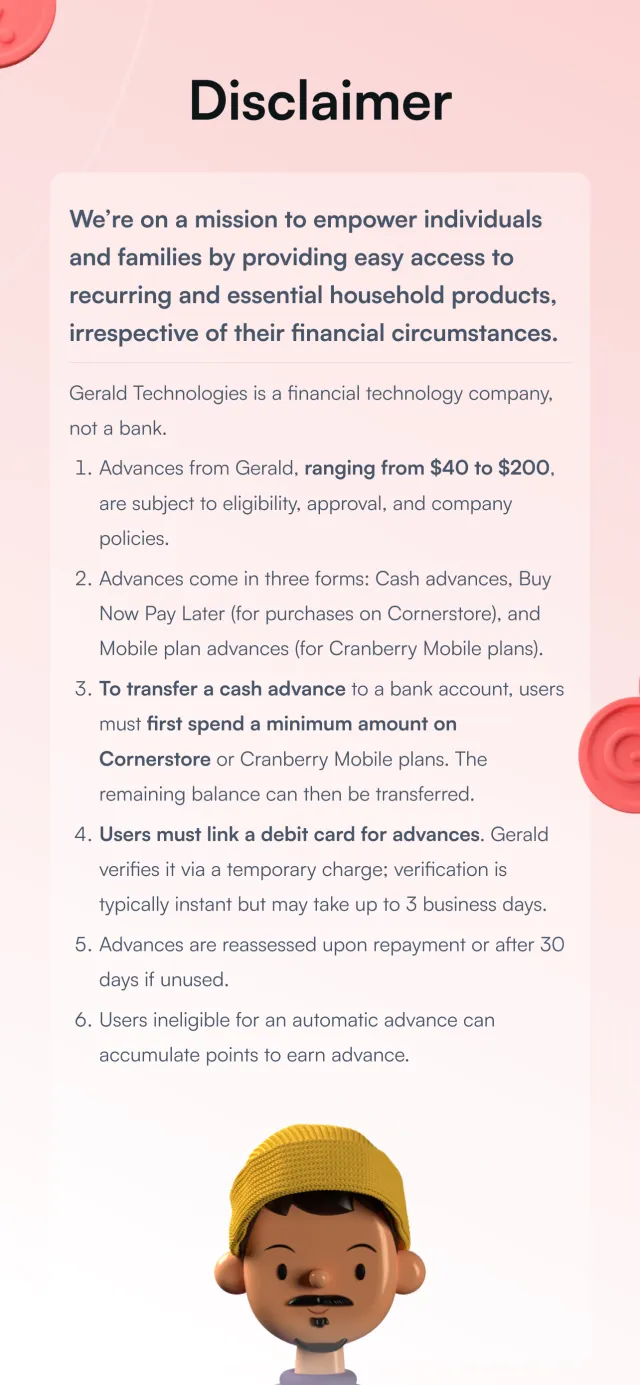 Gerald - Cash Advance - Screen 8