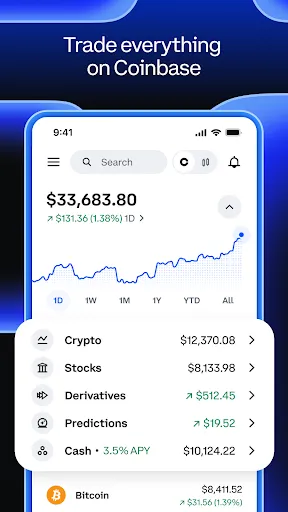 Coinbase: Buy Crypto & Stocks - Screen 1