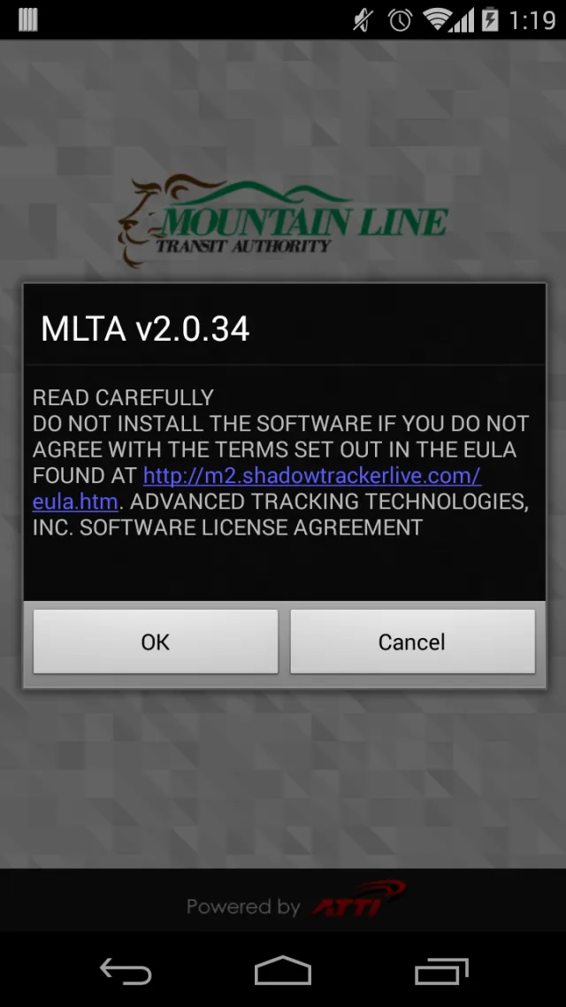 Mountain Line Bus Finder - Screen 1