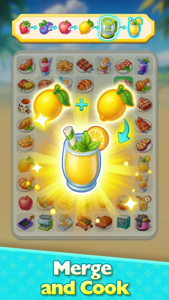 Foodstars: Merge & Cook - Screen 1