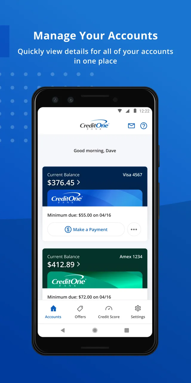 Credit One Bank Mobile - Screen 5