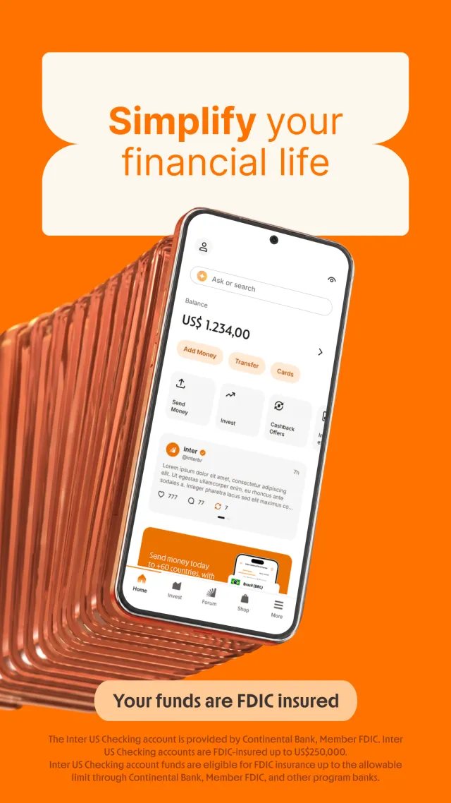 Inter Banking & Money Transfer - Screen 1