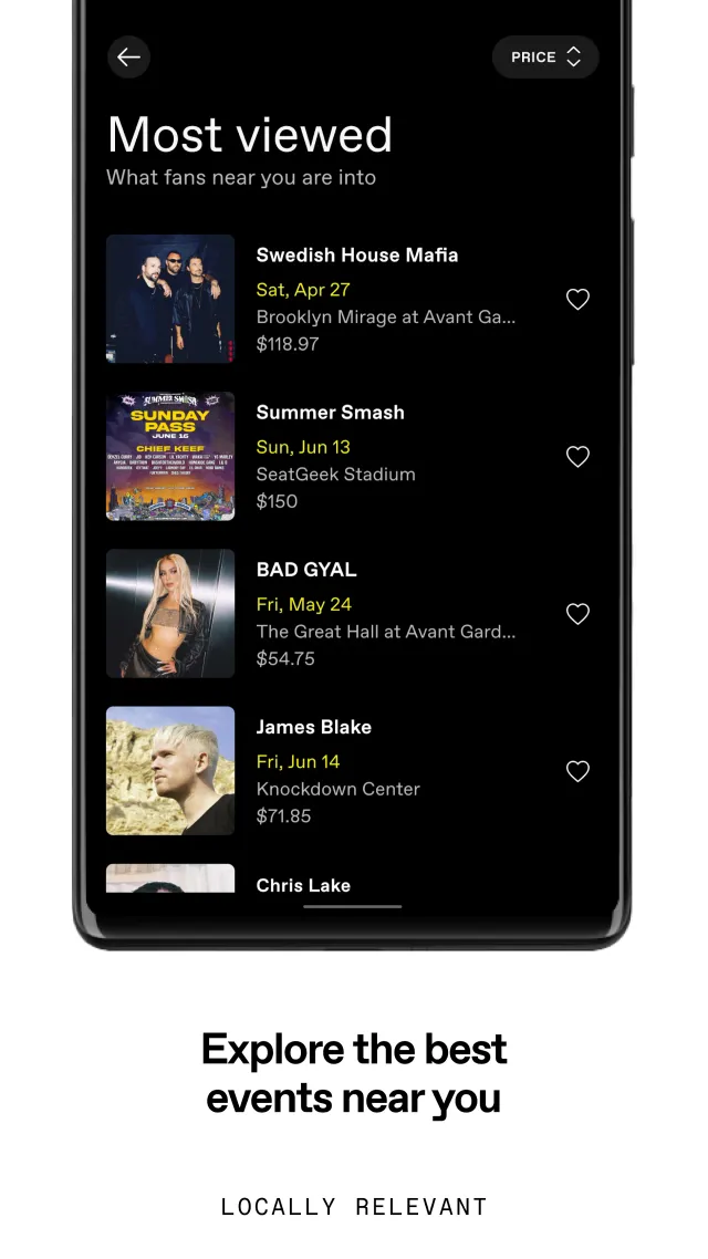 DICE: Live Shows - Screen 2