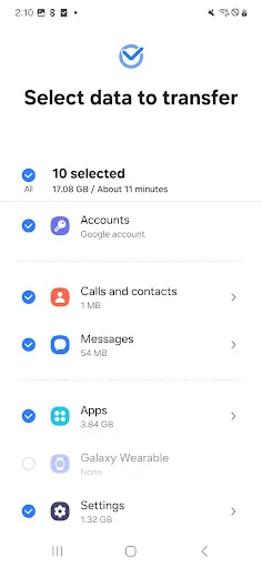 Samsung Smart Switch Mobile - Screen 4