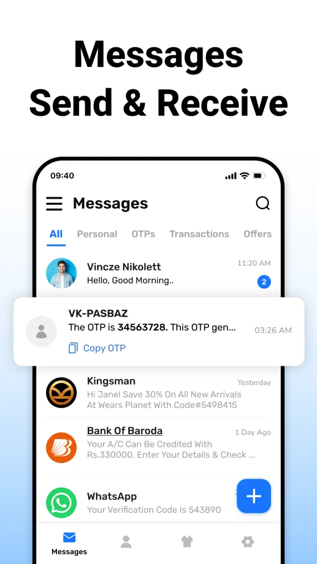 Messenger - SMS, Text & Chat - Screen 1