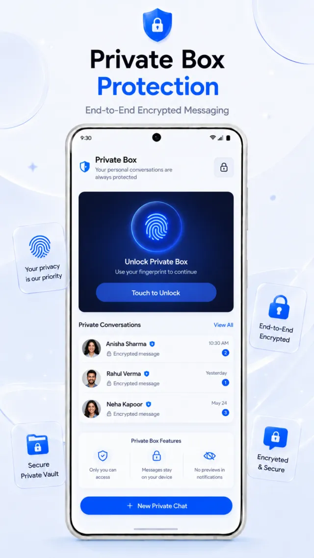 Messages : SMS & Private Chat - Screen 3