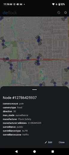DeFlock.me - Screen 1