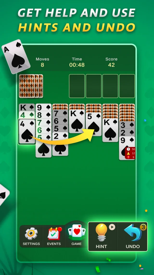 Spider Solitaire - Screen 3