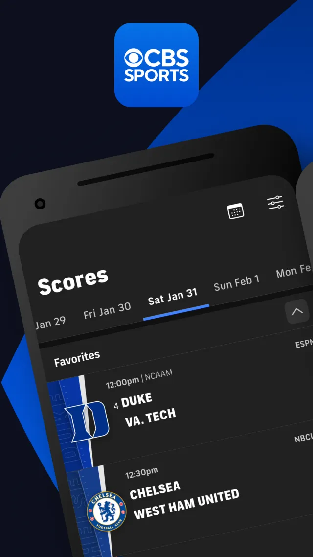 CBS Sports: Live Scores & News - Screen 1