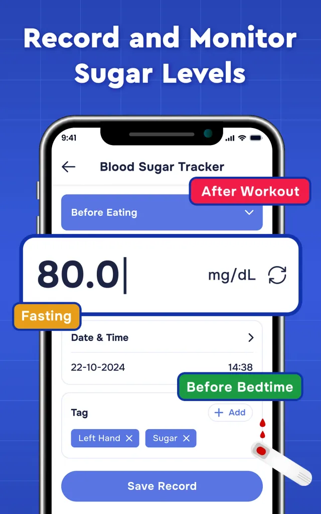 Blood Sugar Care: BP Monitor - Screen 1