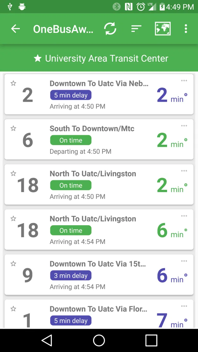 OneBusAway - Screen 2