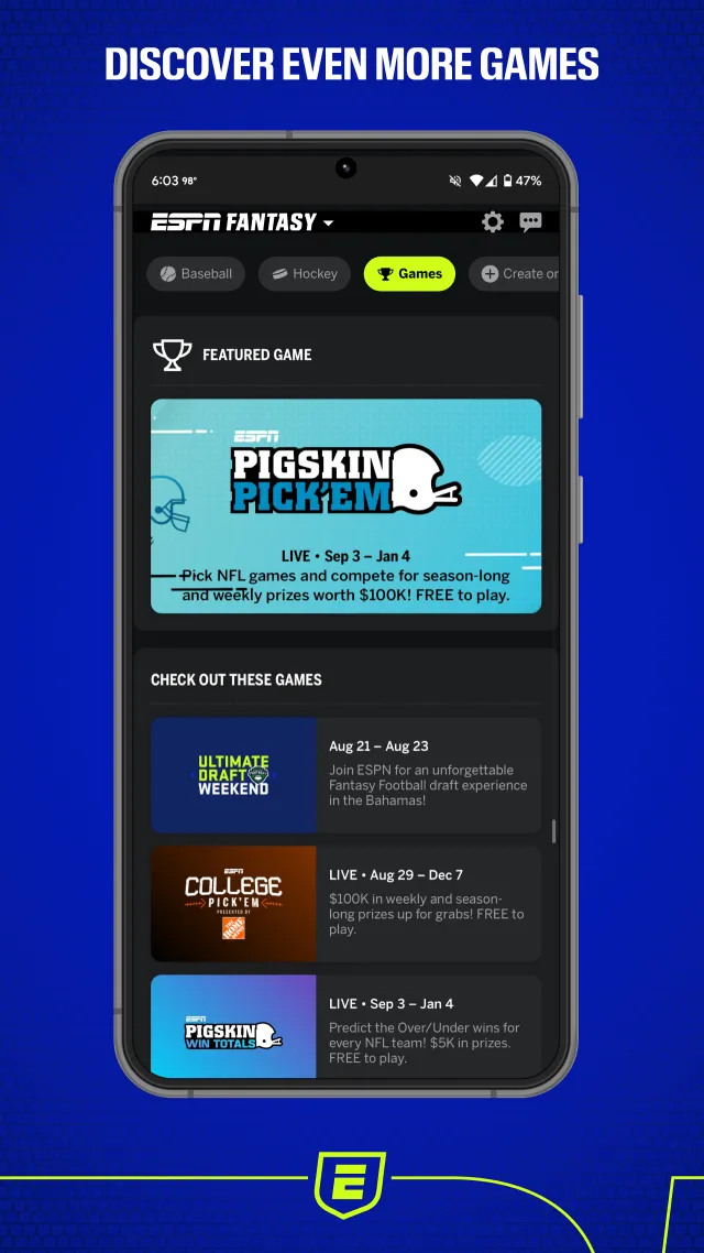 ESPN Fantasy Sports - Screen 7