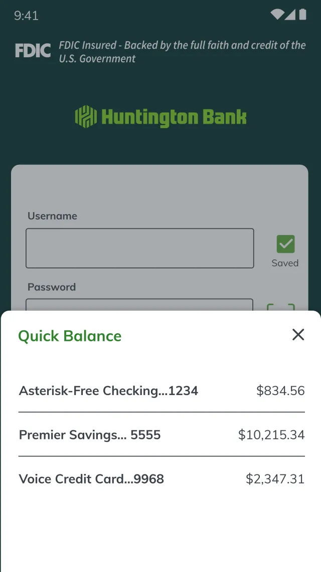 Huntington Mobile Banking - Screen 7