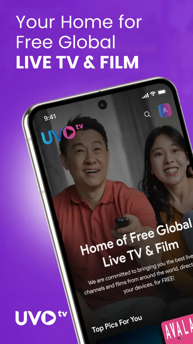 UVOtv: Watch Live TV & Movies - Screen 1