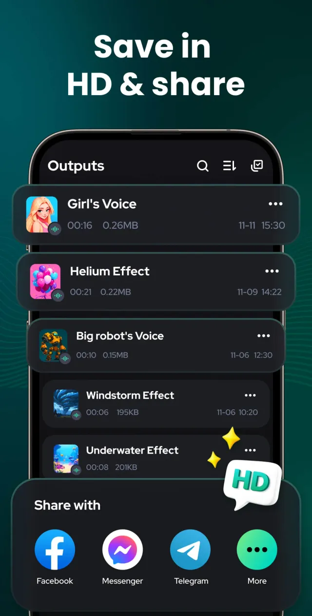 Voice Changer - Sound Effects - Screen 7