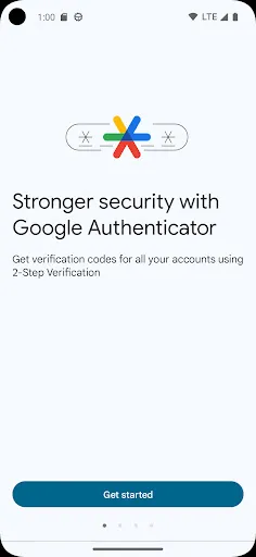 Google Authenticator - Screen 1