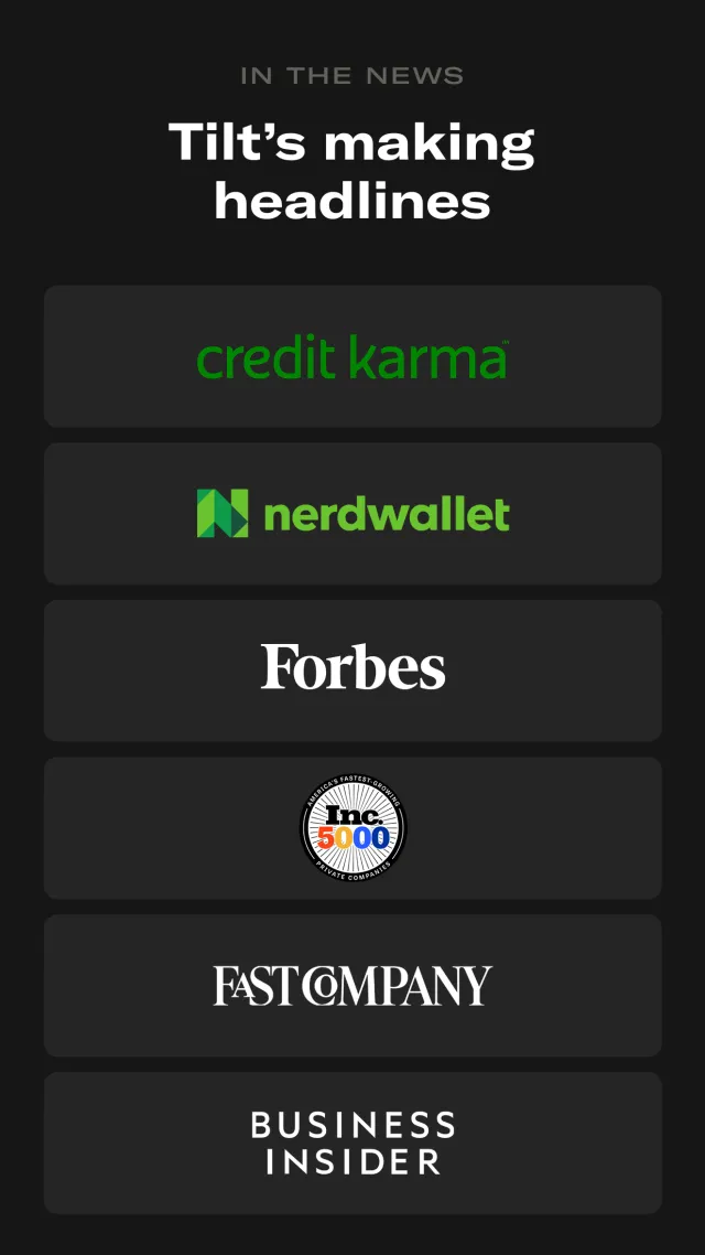 Tilt: Cash Advance & Credit - Screen 6