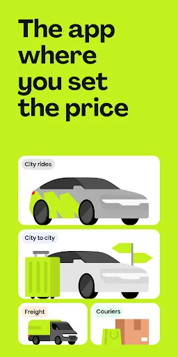 inDrive. Rides with fair fares - Screen 1