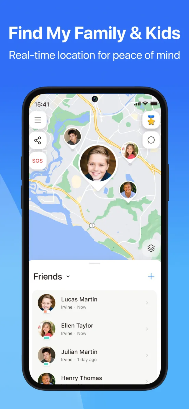 iSharing: GPS Location Tracker - Screen 1