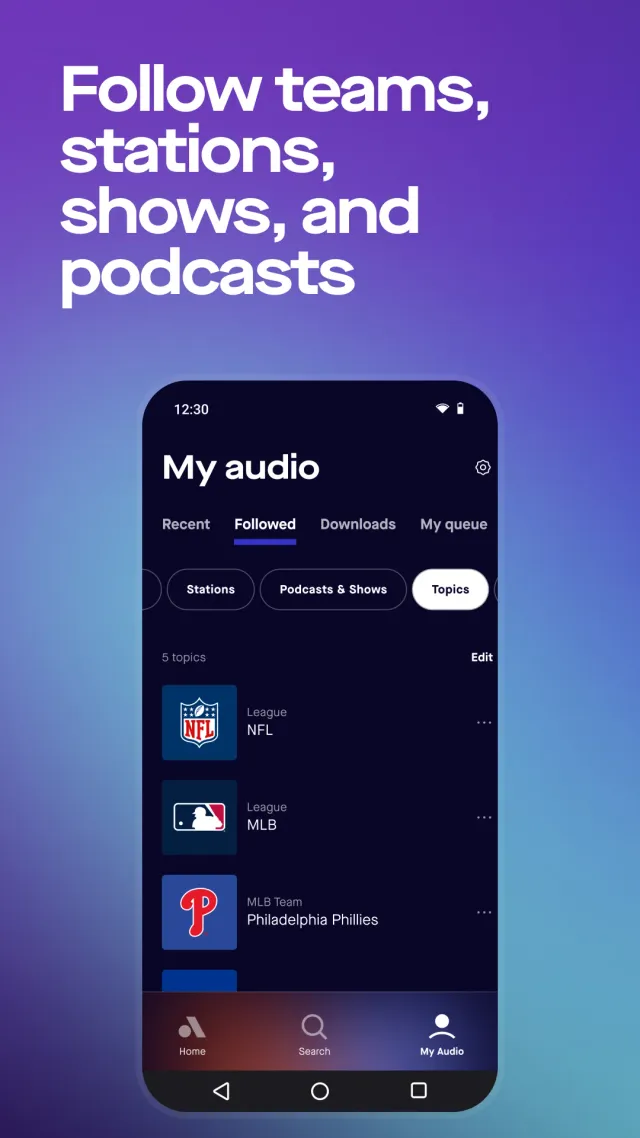 Audacy: Radio & Sports Talk - Screen 5