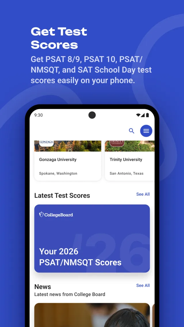 BigFuture® School - Screen 1